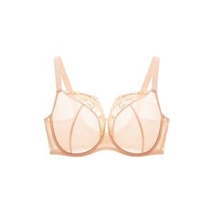 UNDERSTANCE Penny Flexwire Peach Lace Full Cup Underwire Balconette Bra 38H NWOT